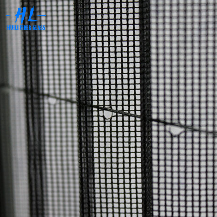 Grey Polyester Pleated Mesh Folding Screen Door With 2.6m*30m