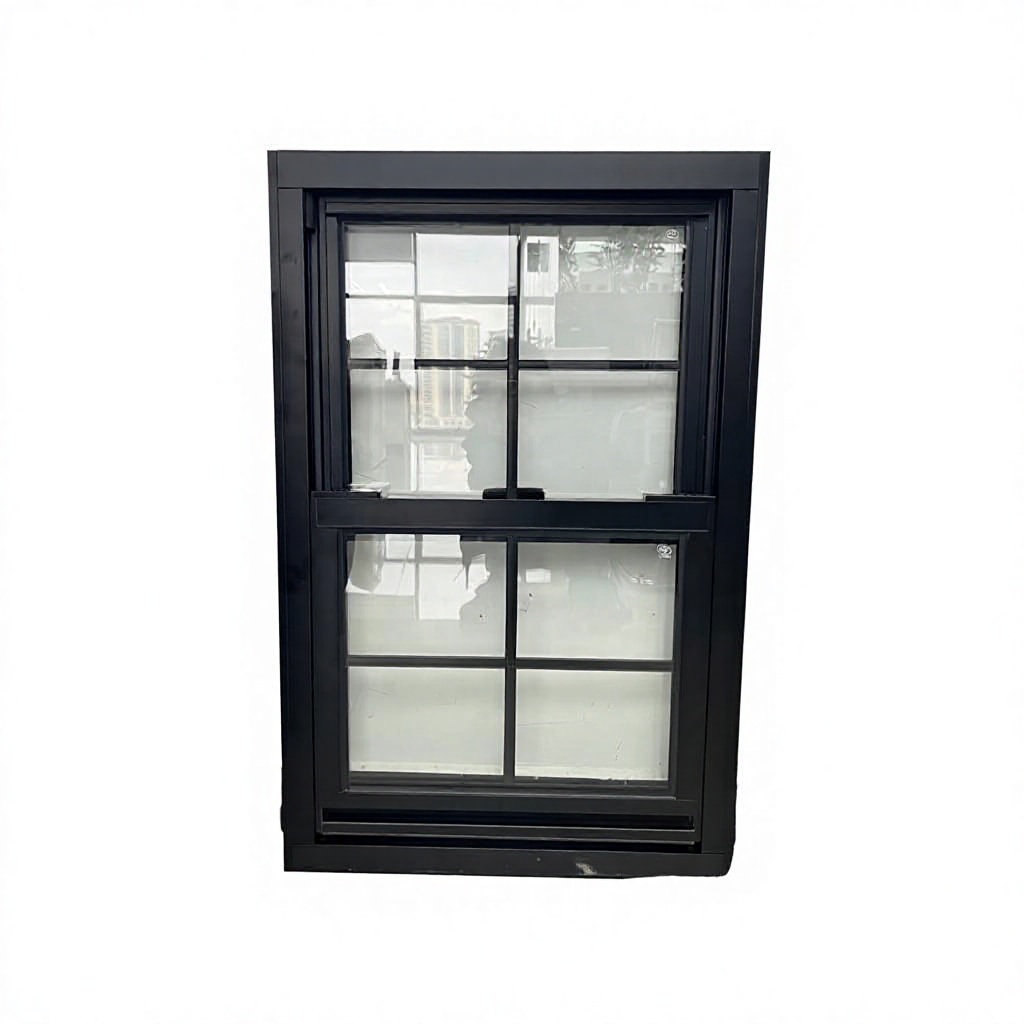 12" W X 18" H Sliding Shed Window Aluminum Grey Flush Mount Tempered Glass Stainless Steel Screen Postmodern Design for