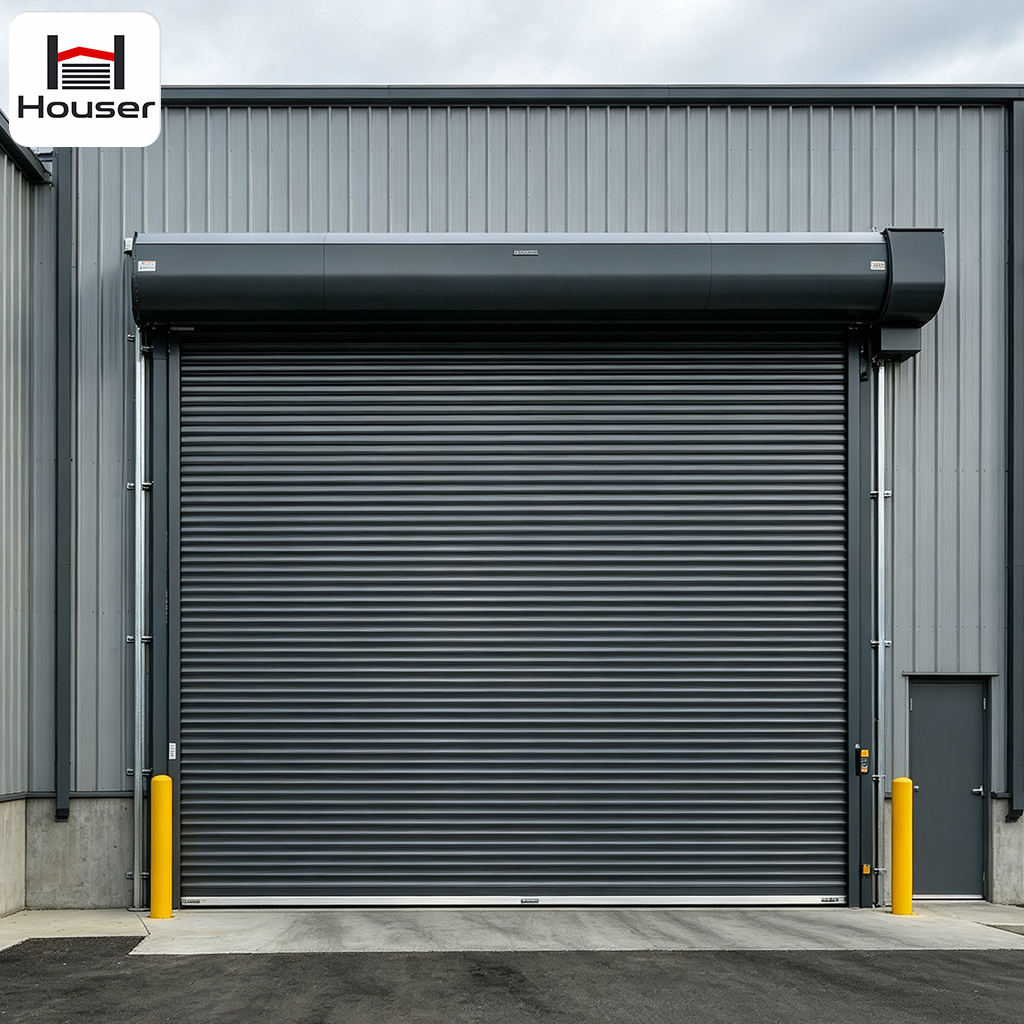 Automatic Weatherproof Hurricane Resistant Aluminum Rolling Shutter Garage Door for Logistics Center Factory Direct Price