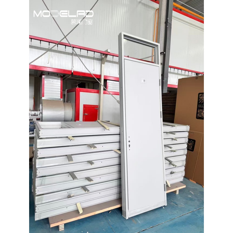 Modern Style Aluminum Wooden Door French Interior Door for Apartment Buildings Ecological Residence Door Factory Direct