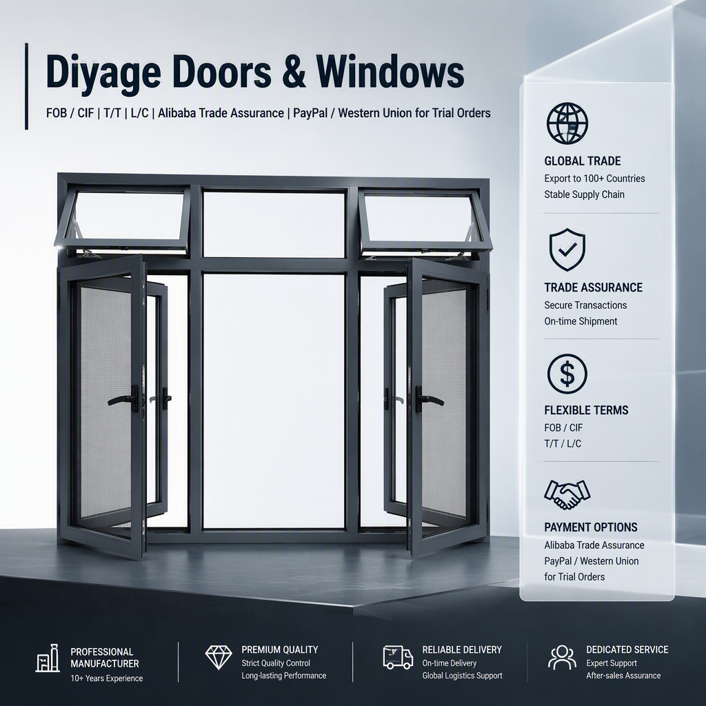 120 Series Casement Window Thermal Break Aluminum Magnesium Alloy Fixed Center Sash Double Side Opening Top Hung Inward Tilt