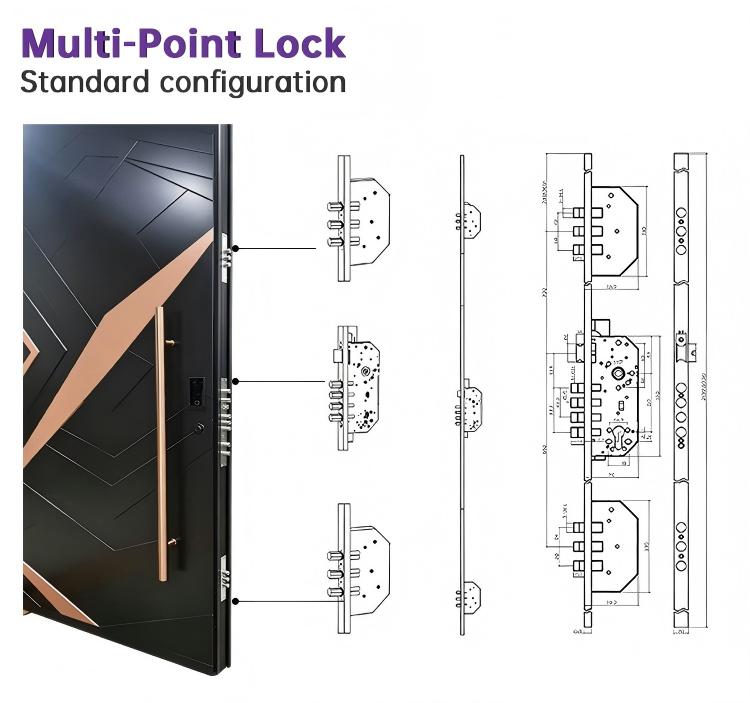 EOKO Custom Wooden Grain Front Entry Main Security Aluminum Decorous Exterior Pivot Door for America House Entrance Doors