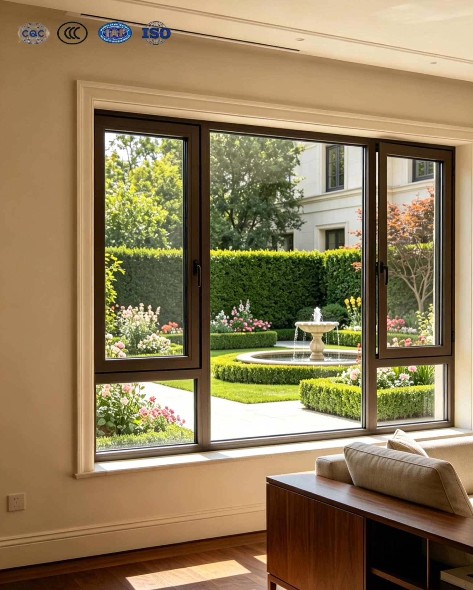 High Quality Waterproof Windproof Aluminum Doors and windows for Container Mobile House Home