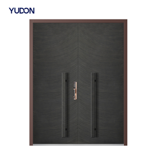 Cast Aluminum Double Door Front Door With Video Intercom