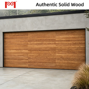 Real Wood-Clad Insulated Aluminum Panel Garage Doors