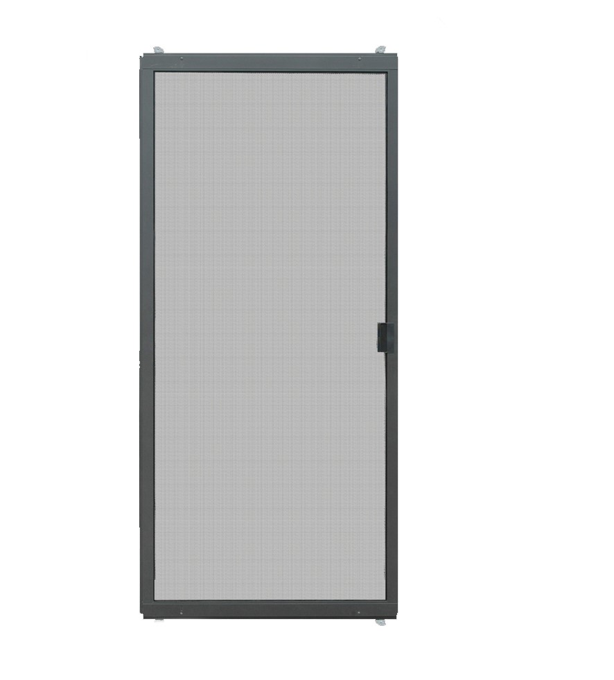 New Anti Air Aluminum Alloy Black White Fiberglass Sliding Screen Doors