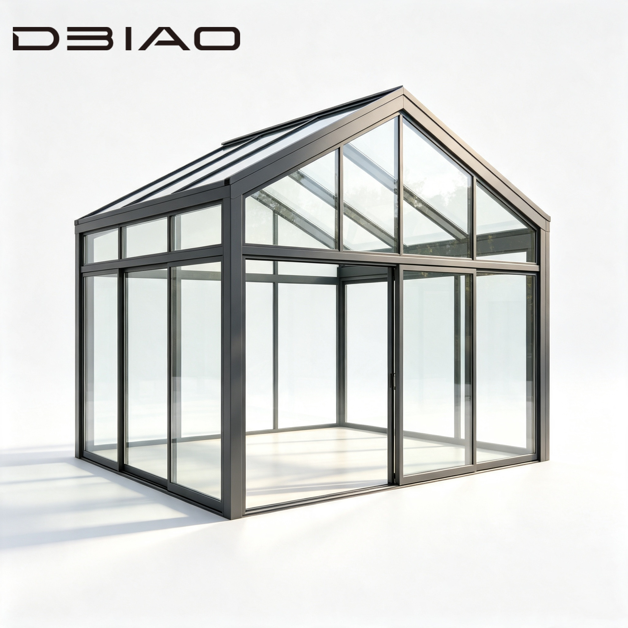 Customized Modern Eco-friendly Aluminum Alloy Double Tempered Glass Sunroom Customized Colors for Residential Apartment Outdoor