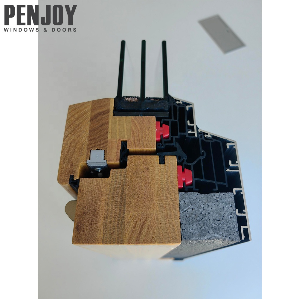 Penjoy Canada Standard Passive House Wood windows Customized Alu-wood Triple Glazed windows