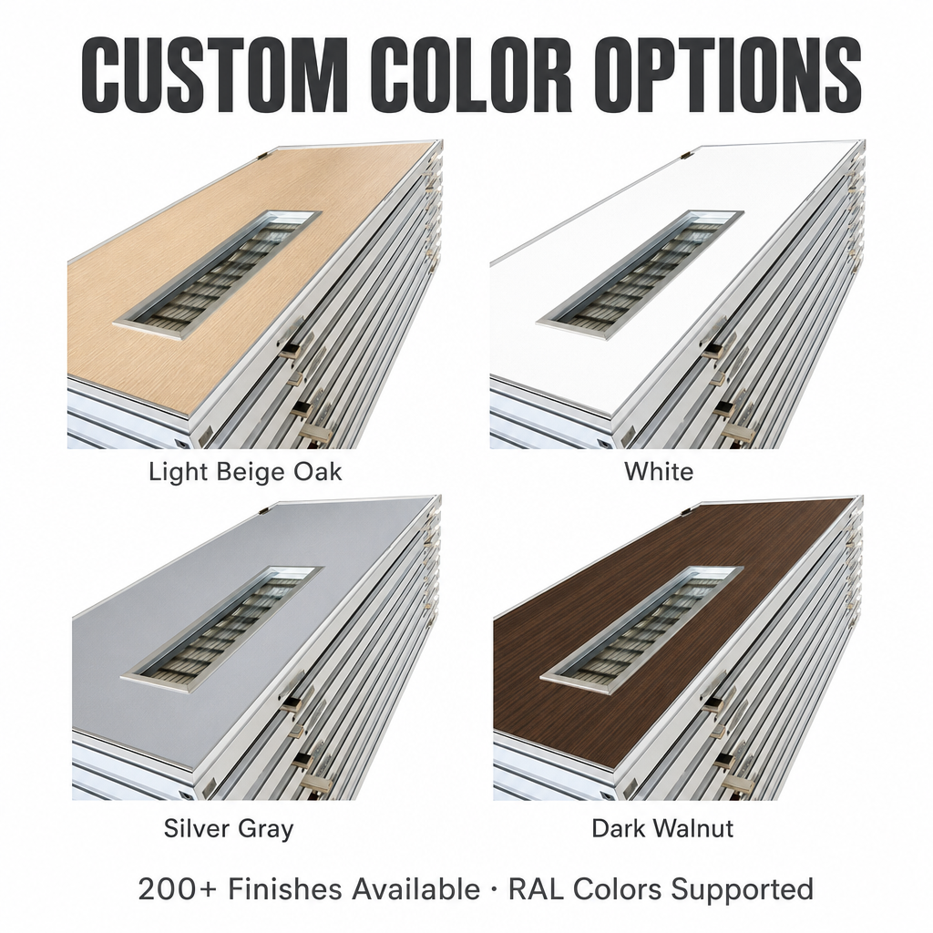 China Supplier Solid Aluminum Doors Simple Design Exterior Aluminum Door with High Strength Soundproof