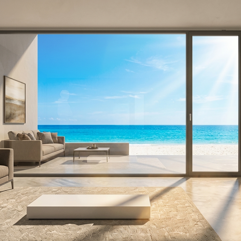NOA Certified Wind &amp; Hurricane Resistant Modern Aluminum Double Glazed Doors for Prefabricated Homes