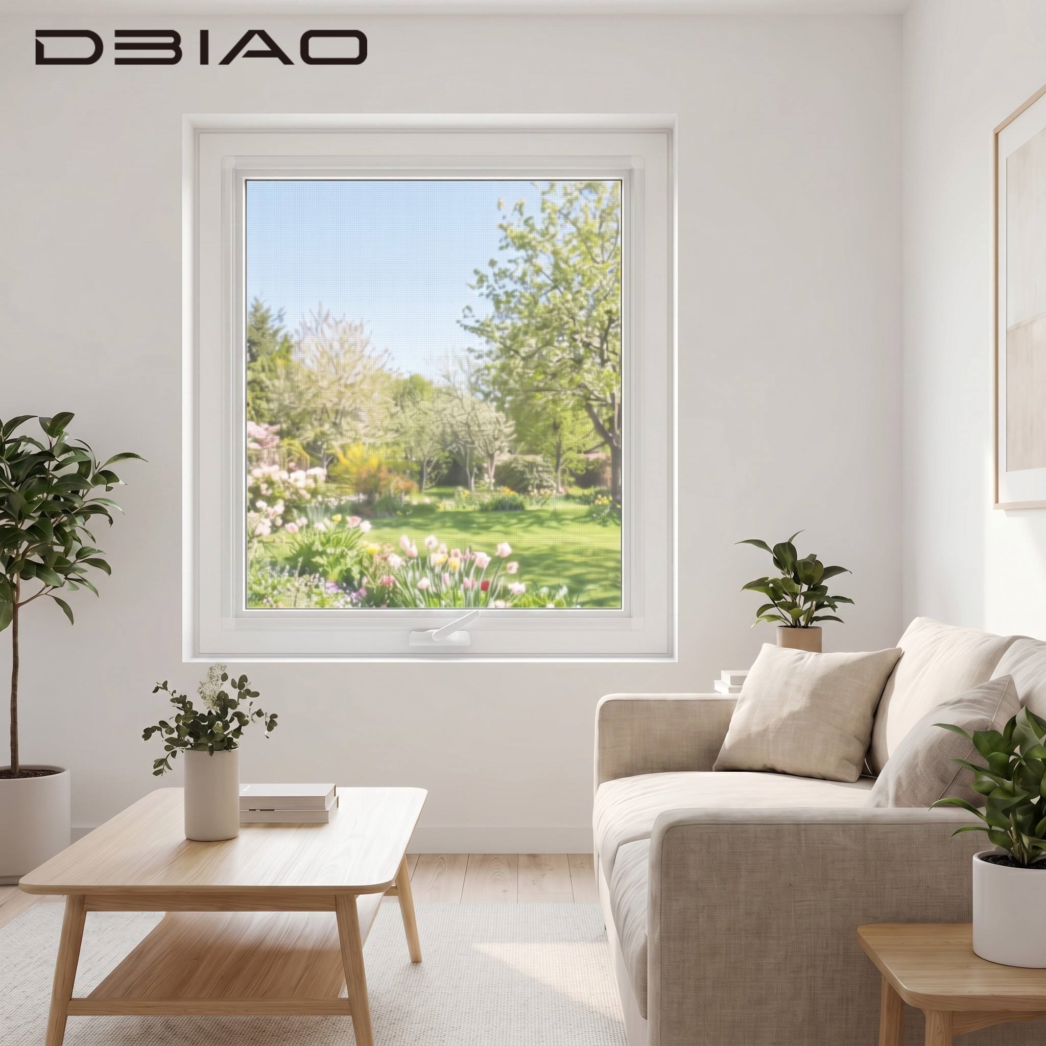 Soundproof Aluminum Alloy Waterproof Crank Casement Windows Double Glazed Thermal Break Minimalist Design for Kitchen Hotel