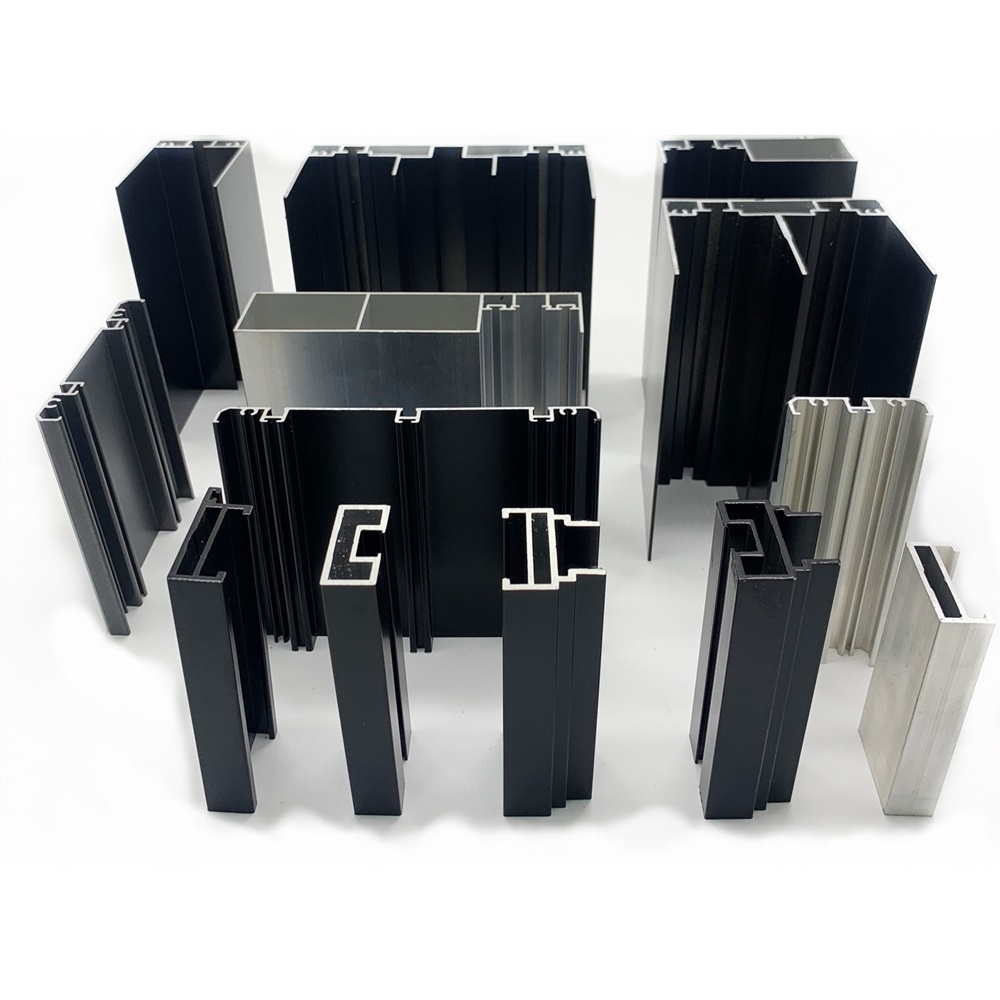 Custom Interior Modern Aluminum Profile Door Anodized Extruded Window Glass Alloy Sliding Bifold 6063T5 Apposite Single