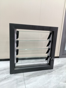 Jalousie Window Glass Louver windows With Mosquito Net Aluminum Shutters windows Manufacturers