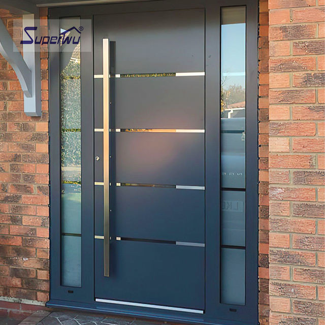 AS2047 NFRC NOA Standard Hurricane Proof Cheap Price Double Glazed Adjustable Impact Aluminium Pivot Door