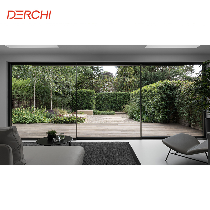 Soundproof Energy Saving Aluminium Sliding Door Price Tempered Glass Patio Glass Sliding Door