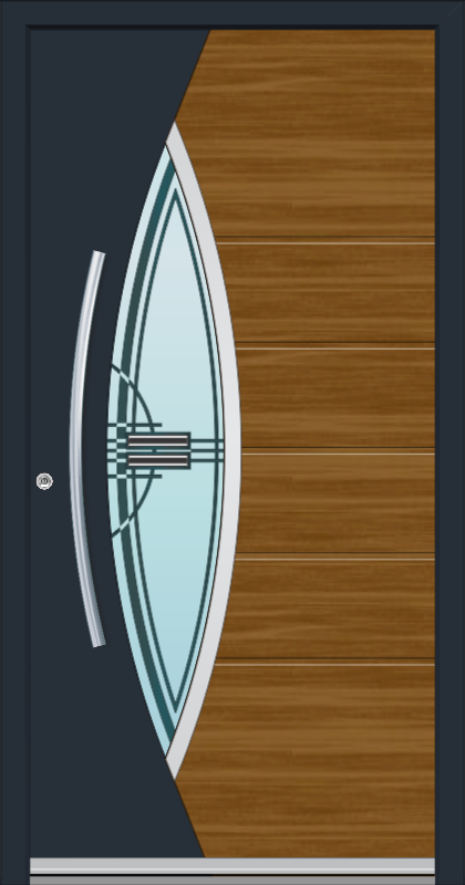 Casement Exterior French Doors Florida Hurricane Proof Laminated Safety Glass Waterproof Impact Resistant Aluminium Door