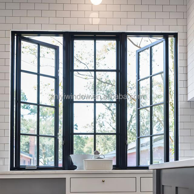 Aluminum casement window