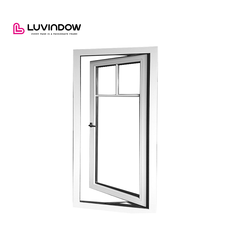 Custom Color French Aluminium Windows Ready-Made Office Inserts Horizontal Opening Pattern Swing Style Wooden Frames for Sale