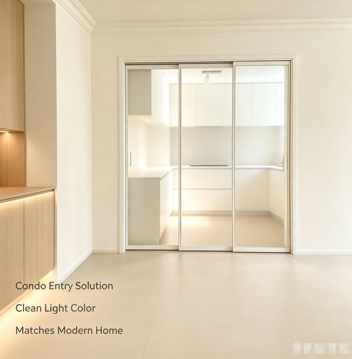 Fiber frame triple sliding glass door aluminum alloy suitable for apartment wardrobe and balcony and indoor space partition