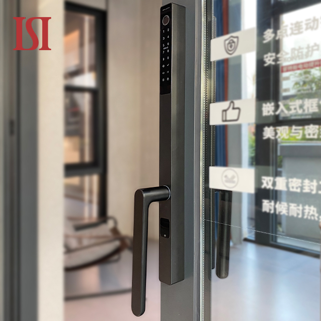 Top Brand Custom French Design Style Villas Aluminum Sliding Door Interior Exterior Electronic Fingerprint Lock