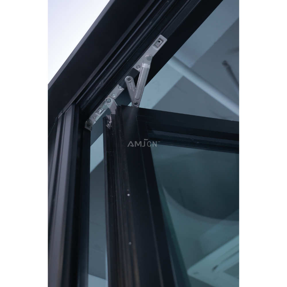 AMJ Soundproof New Design Hot Sale Aluminum Window Professional Triple Double Glazed French Window Casement House windows