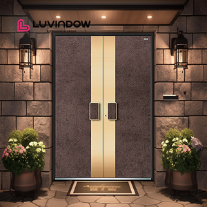 AS2047 luxury aluminum fireproof hurricane entry door
