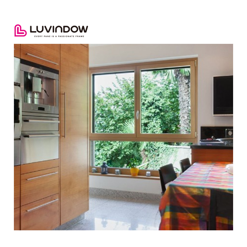 Luvindow Aluminum Clad Wood Casement Tilt and Turn windows Hurricane Impact Sample Window