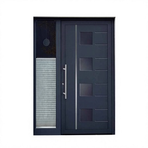 Lolands Custom Modern Aluminum Armored Door Custom Color Size Entry Door for Home Kitchen Supermarket