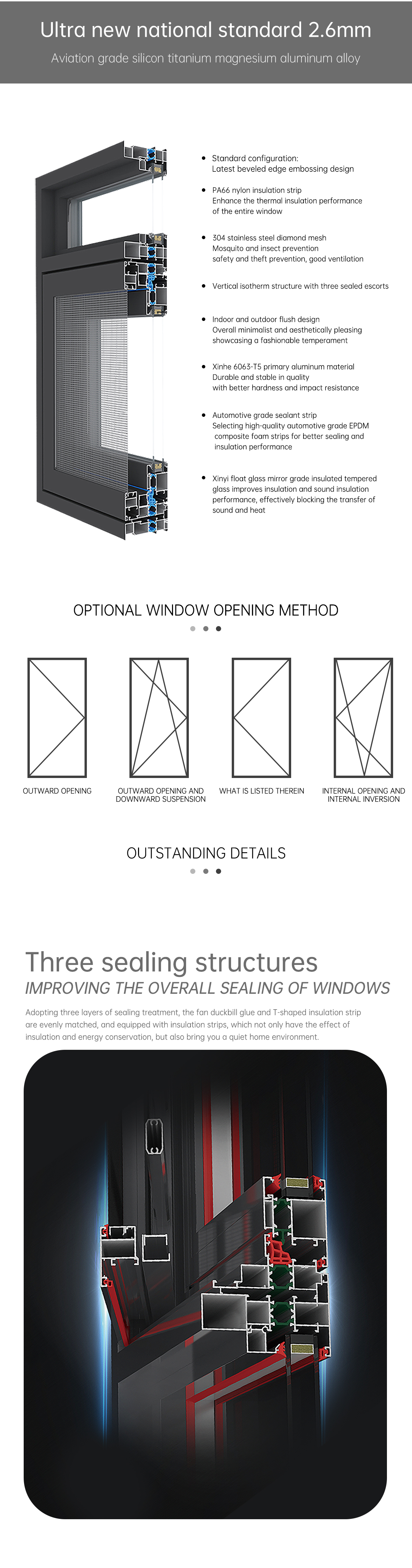 Factory Customization Balcony Openings Panoramic Door Aluminum Track Insulated Glass Heavy Sliding Door