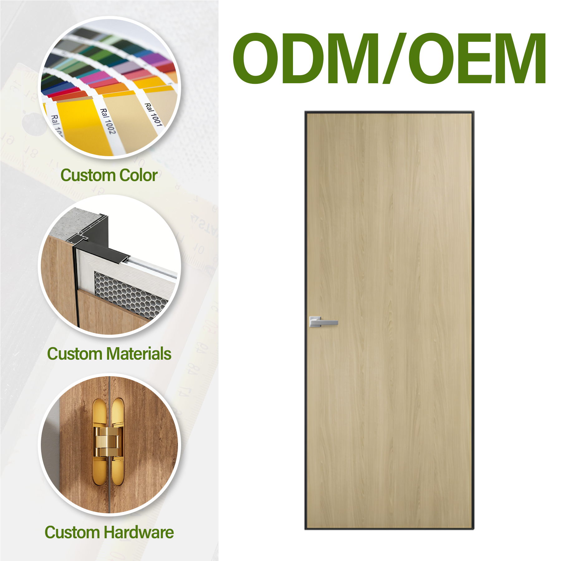 Modern Invisible Paintable Interior Door Frameless Aluminum MDF Prehung Hidden Door with Wood Secret Finished Door