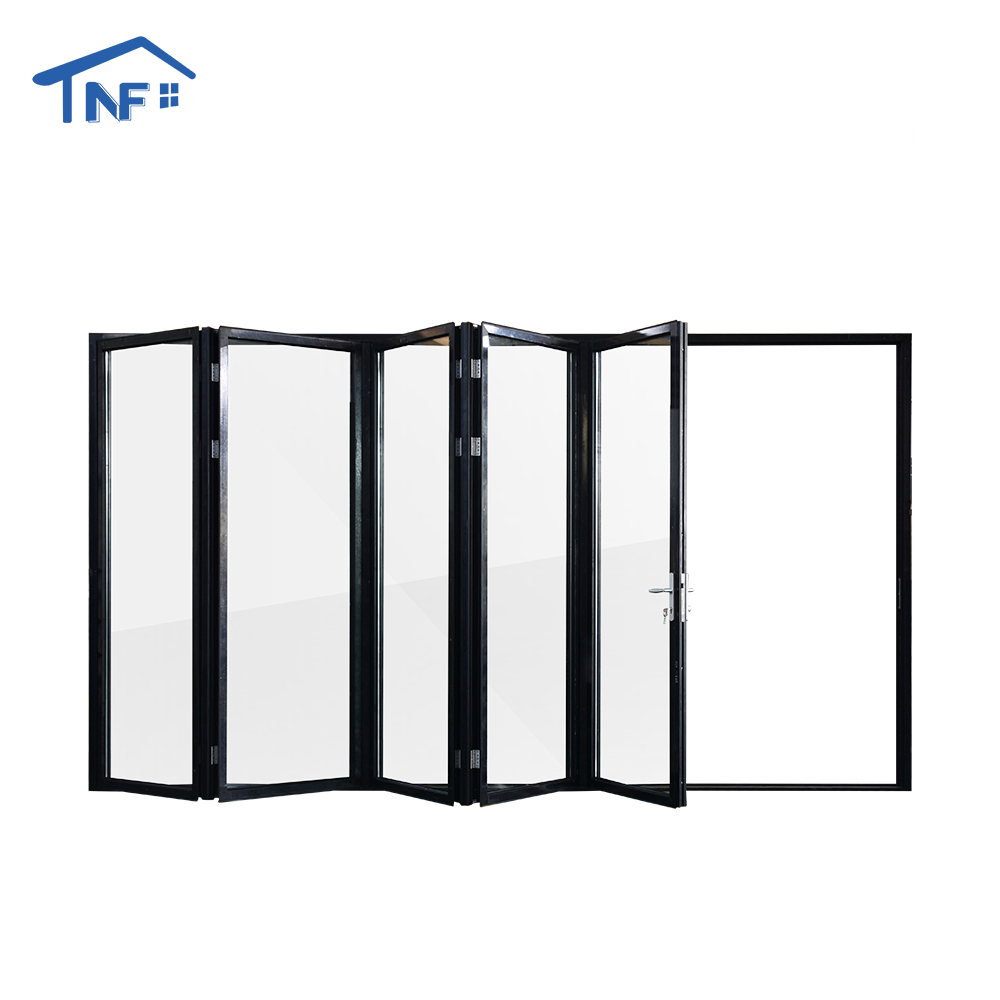 NF Aluminum Doors Aluminium Bifold Patio Folding Glass Doors Outswing Energy Efficient Bifold Door