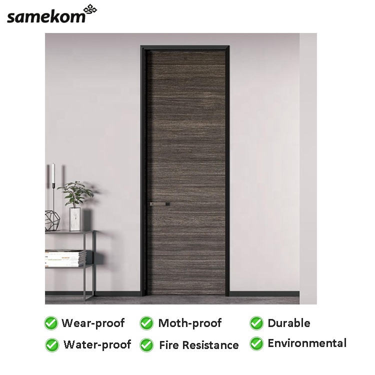 Cheap Price Aluminum Wooden Panels Door Puertas White Painted HPL Interior Moulded Door for Apartment