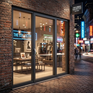 NOA Certified Wind & Hurricane Resistant Modern Aluminum Double Glazed Doors