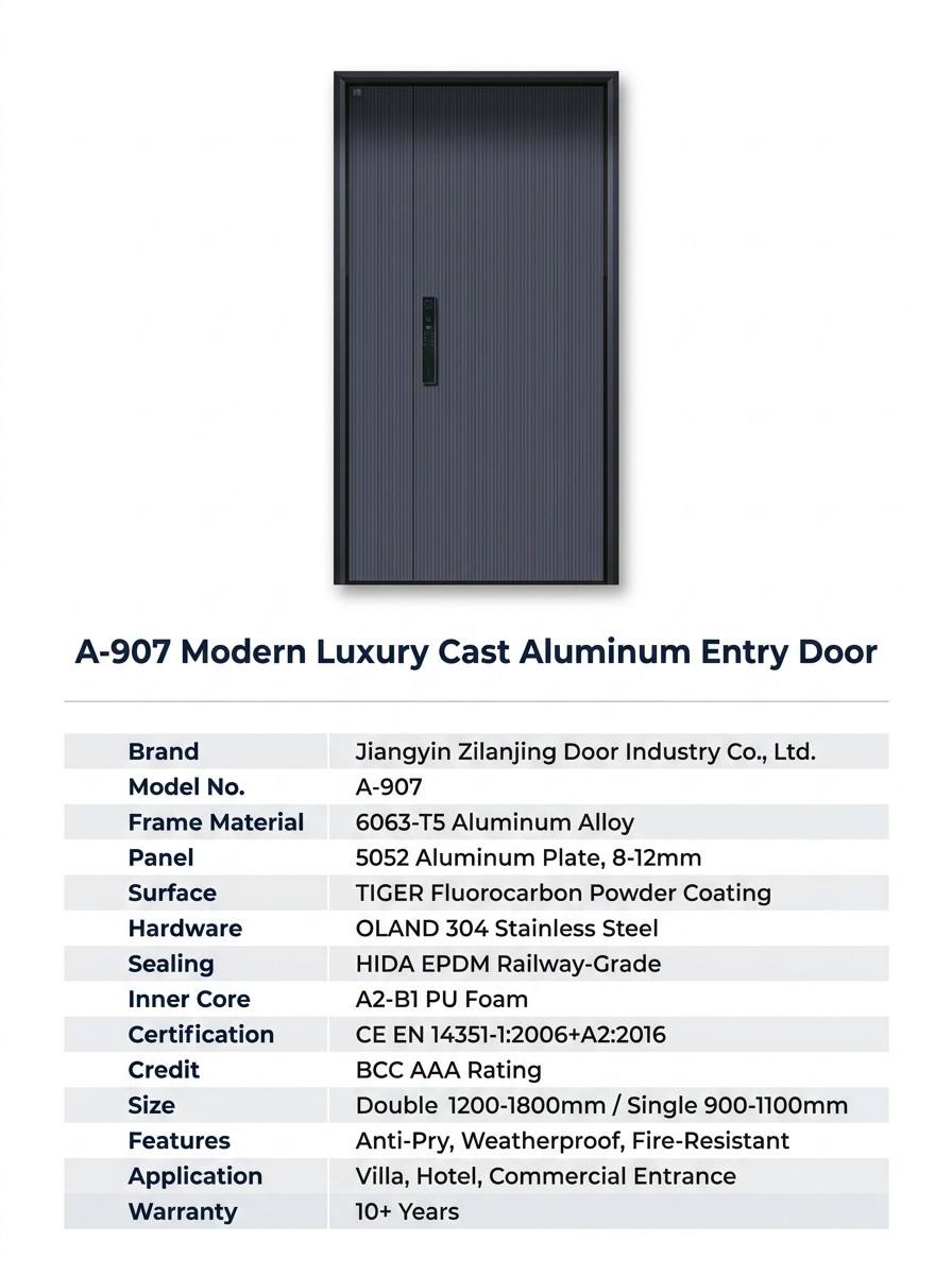 3mm All-Aluminum Minimalist Doors, Custom Size, Style &amp; Color Contemporary Decor Door Minimalist Aluminum Door
