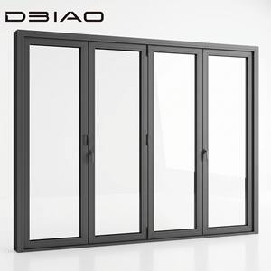 DBIAO Luxury Modern Slim Frame Aluminum Tempered Glass Folding Door Soundproof Bi-fold Doors