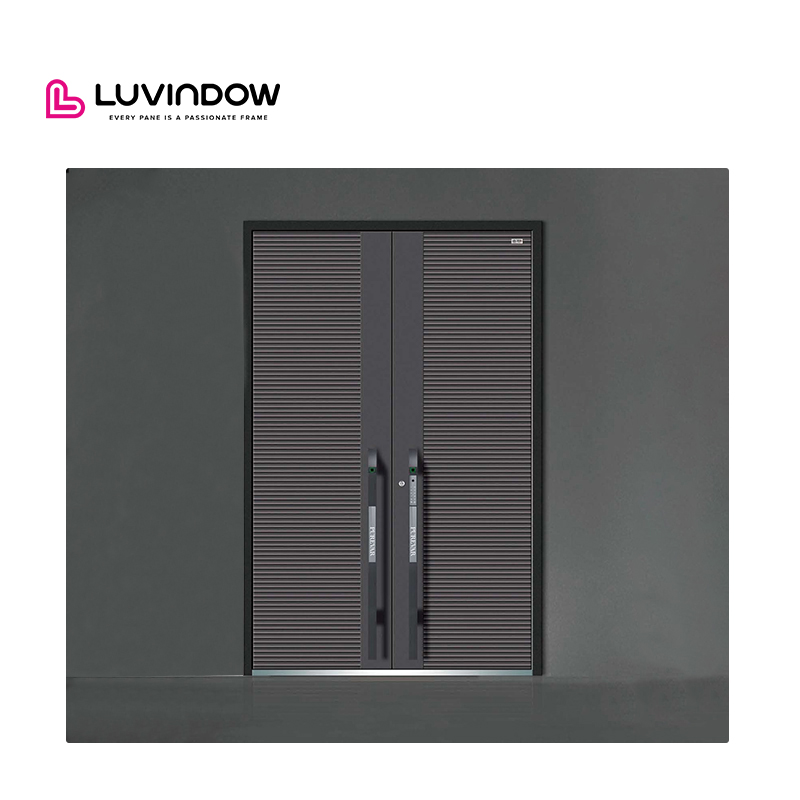 China Top Manufacturer Security Doors Custom Fireproof Aluminum Entrance Doors for Commercial Buildings