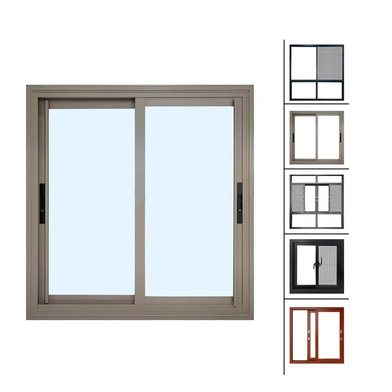 Project Engineering Customization Hurricane Impact Proof Aluminum Sliding Windows with Tempered Double Glazed Glass