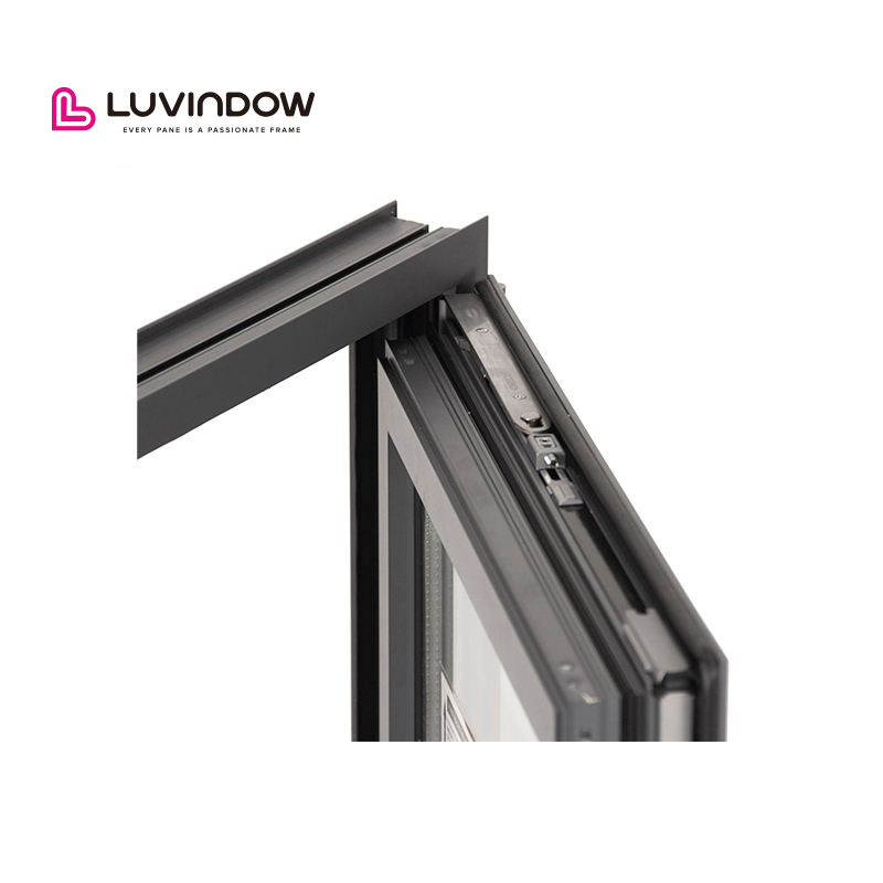 Aluminum Window Manufacture Simple Design With Micro Ventilation Tilt And Turn Hinged Triple Glazed windows