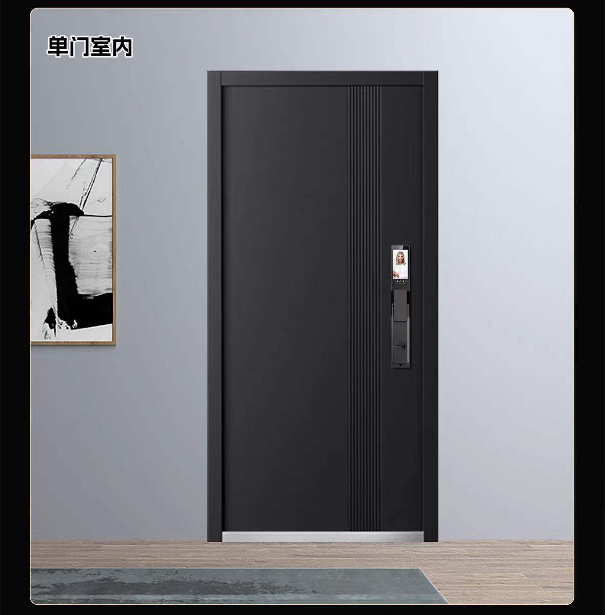 BST Ex-01 Modern Aluminium Anti-Theft Security Exterior Entry Door with 5 Year Warranty for Residential & Hotel Use