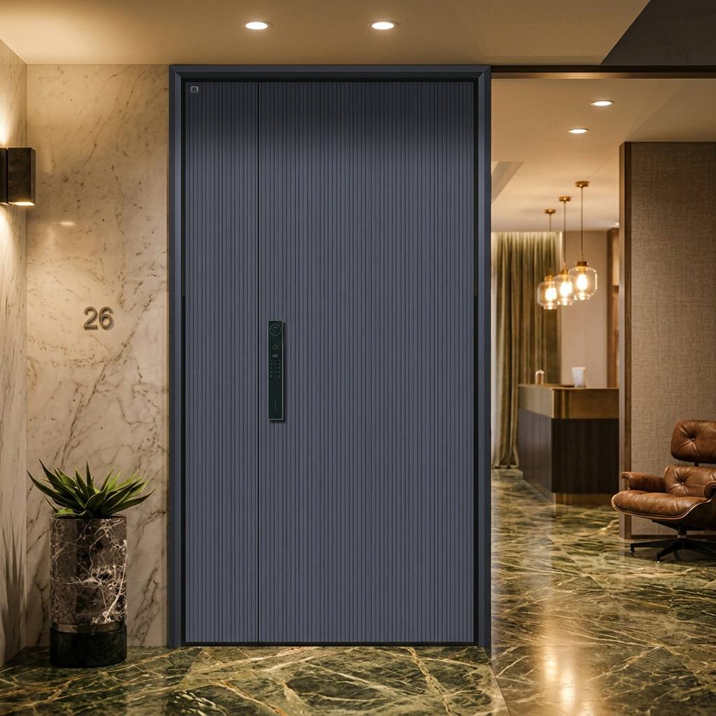 3mm All-Aluminum Minimalist Doors, Custom Size, Style &amp; Color Contemporary Decor Door Minimalist Aluminum Door
