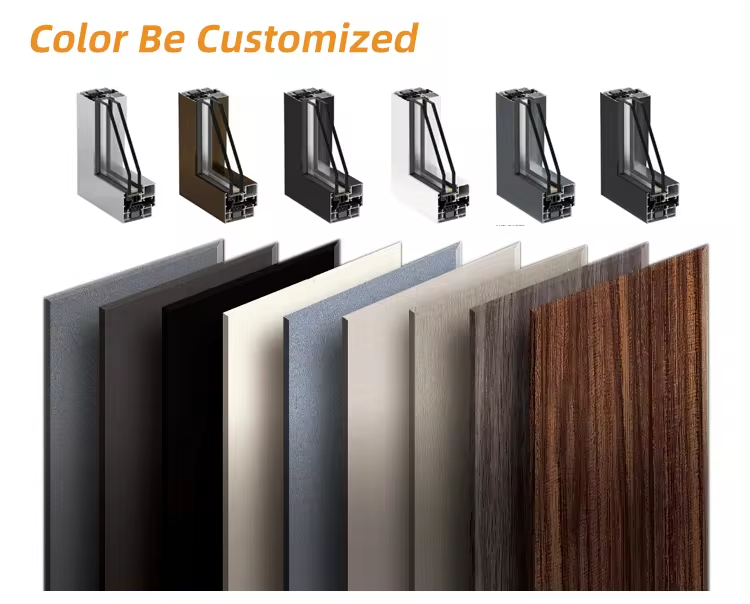 Modern Minimalist Interior Partition Sliding Door Aluminum Alloy Frame Double Glazing Tempered Glass Stainless Steel Security