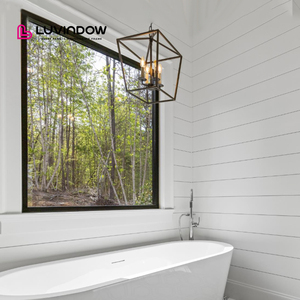 Panoramic Residential Aluminum Picture Windows Double Glazed Sound Proof