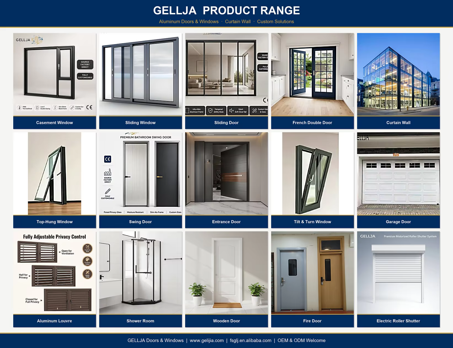 Complete Range of Doors and Windows We Produce