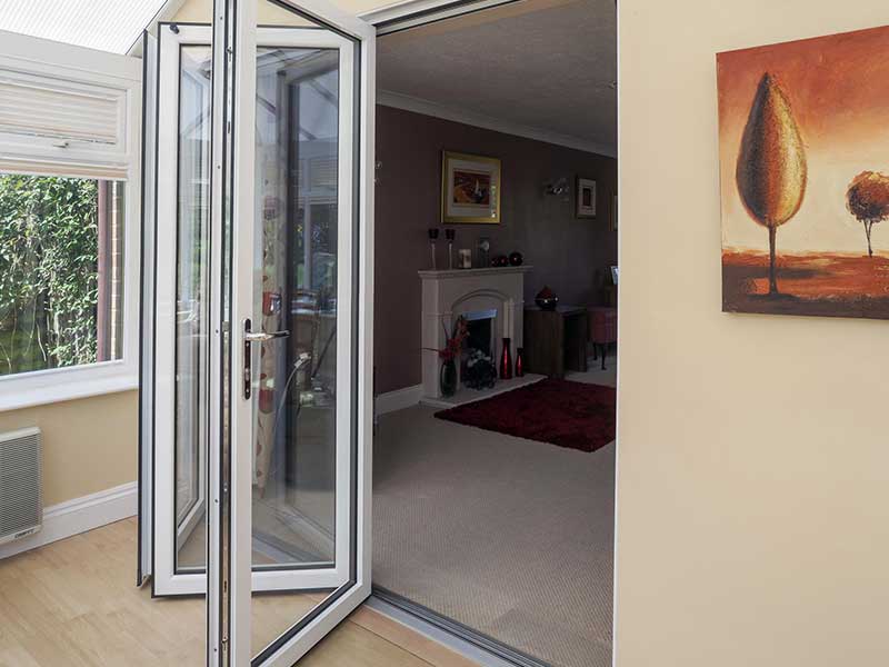 Modern Aluminum Alloy Folding Entry Outdoor Exterior Door Soundproof Double Glazing Waterproof Bifold Accordion Doors Thermal