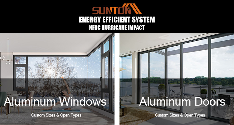 AS2047 Australian Standard Aluminium Alloy Double Glazed Glass Door and Aluminum Casement Window