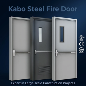 UL listed commercial steel fire rated door frame manual opening