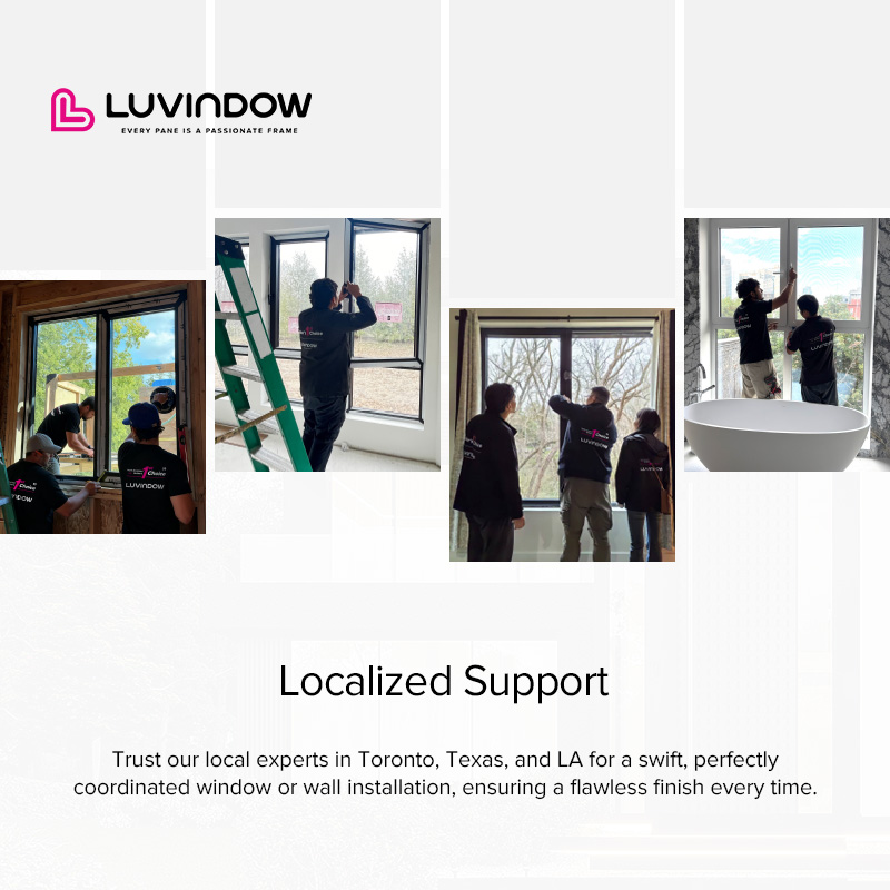 Soundproof Aluminum Glass Exterior Door Tempered Double Glazed Anti-theft for American Residential Project
