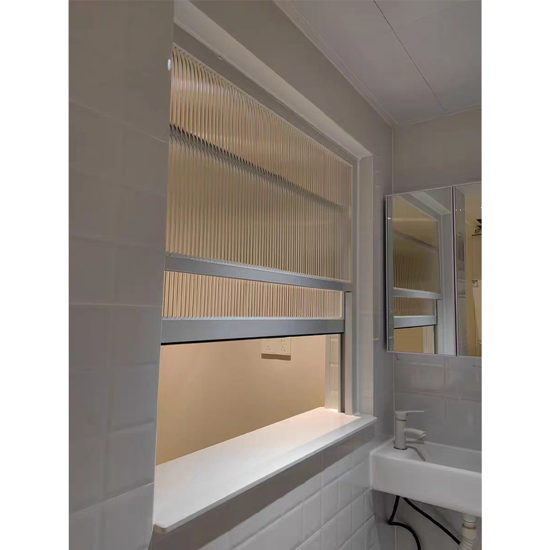 Modern American Double Hung Vertical Sliding Glass Window Durable Aluminum Alloy Frame Black Sash Soundproof Double Tempered