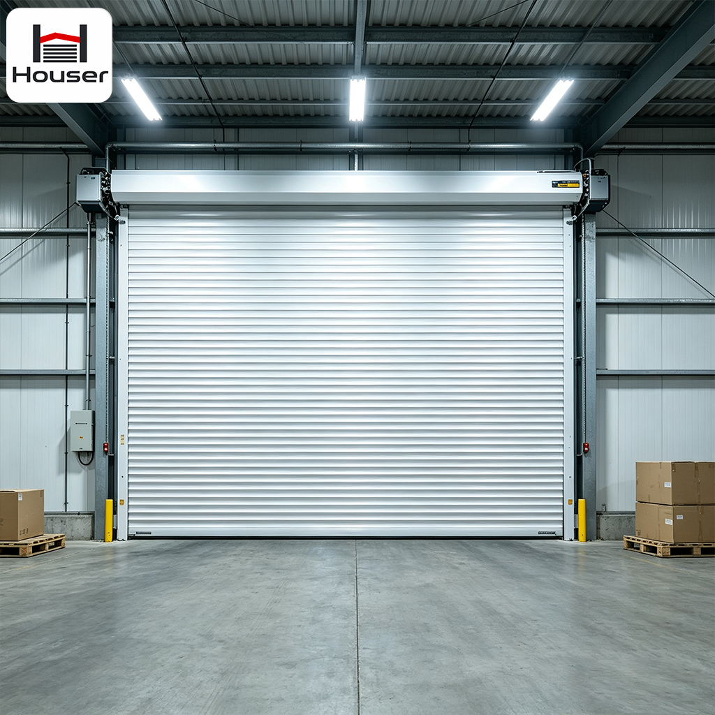Automatic Weatherproof Hurricane Resistant Aluminum Rolling Shutter Garage Door for Logistics Center Factory Direct Price