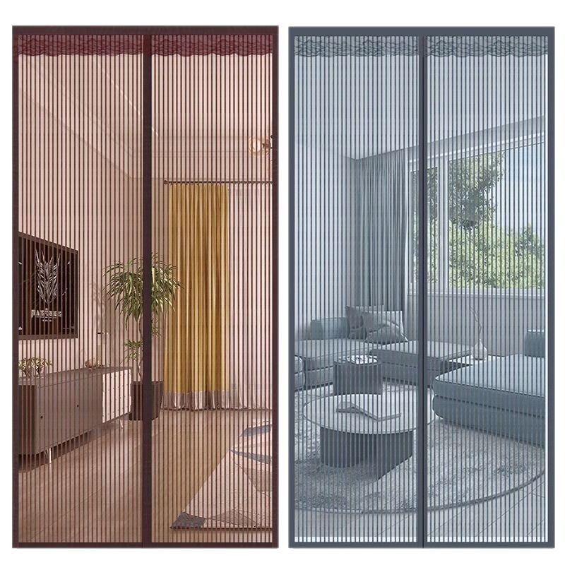 Customized Modern Aluminum Frame Invisible Folding Pleated Mesh Sliding Door for Home Window Anti Mosquito Door &amp; Window Screens